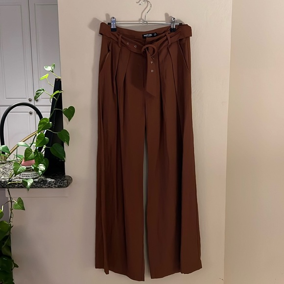 Business As Usual wide Leg Belted Pants P14 - Picture 6 of 10